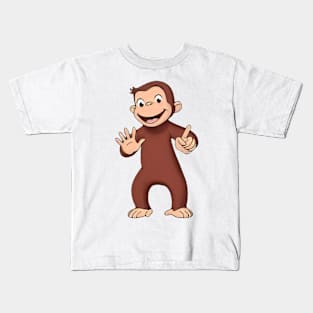 Curious George counting to 6 Kids T-Shirt